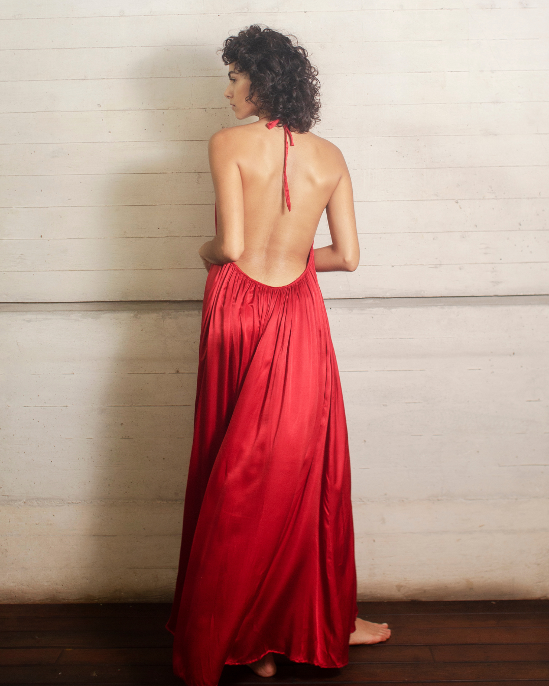 Gold Silk Dress