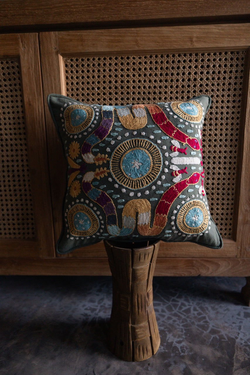 Huichol Snake Cushion