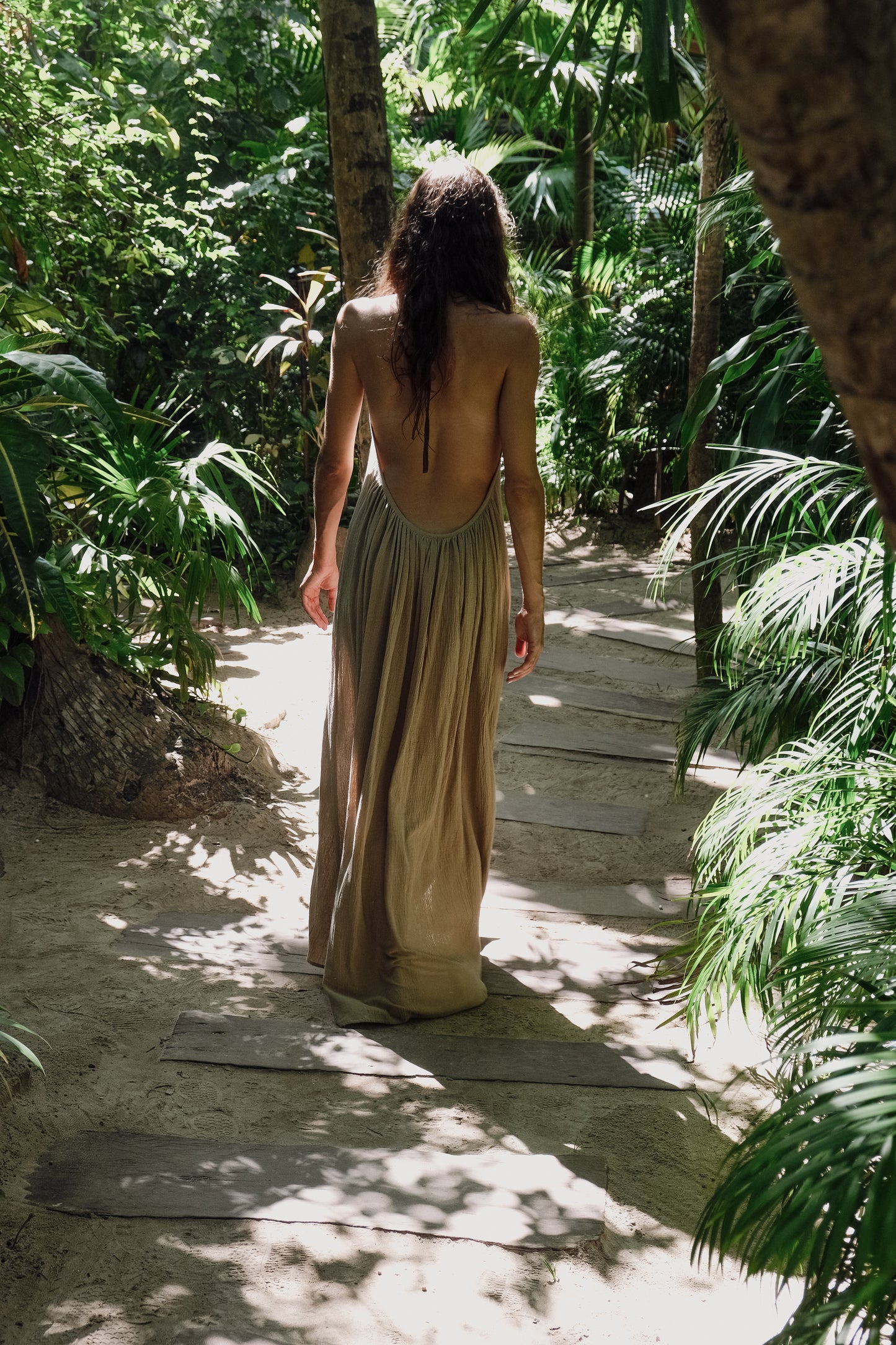 Gold Cotton Dress
