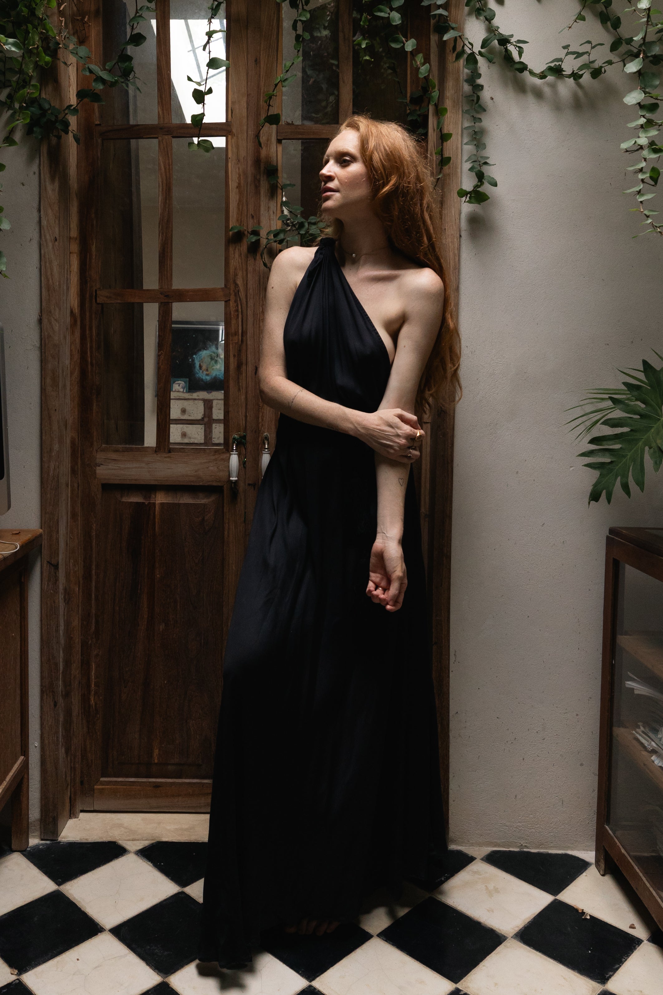 Silk Rayon Knot Dress