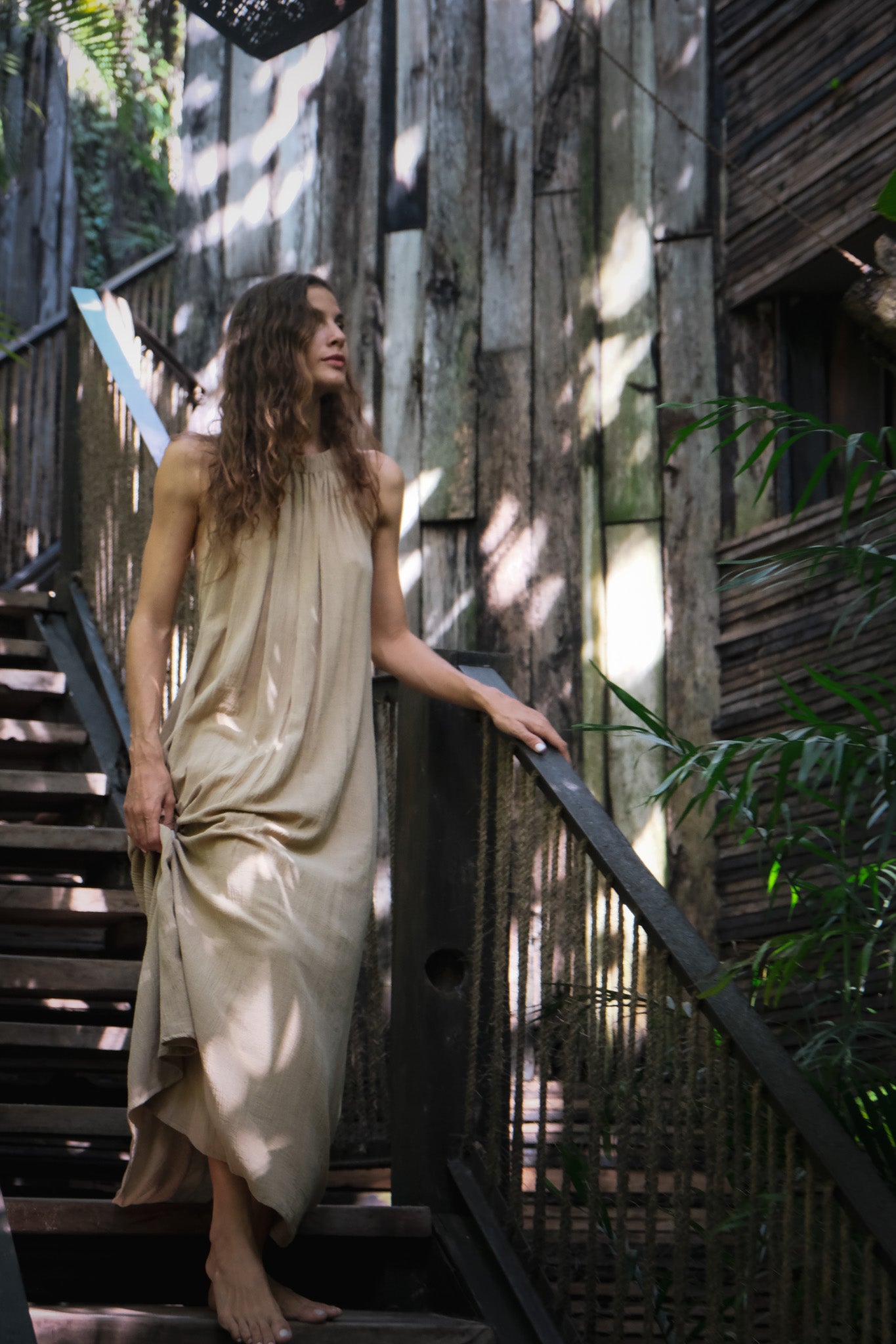 Gold Cotton Dress