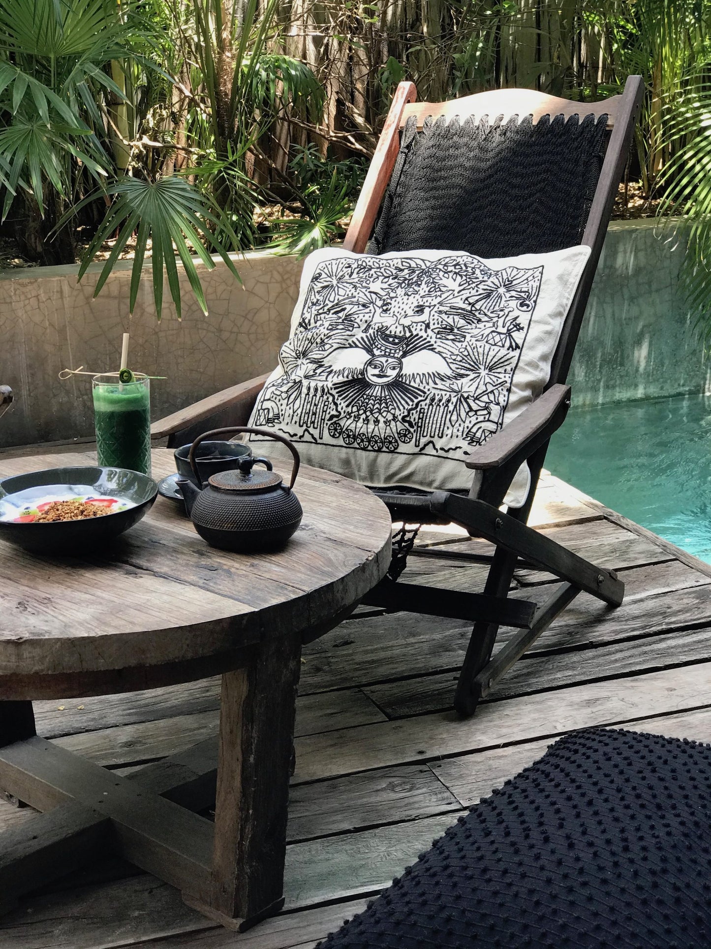 Linear Huichol Life Cushion