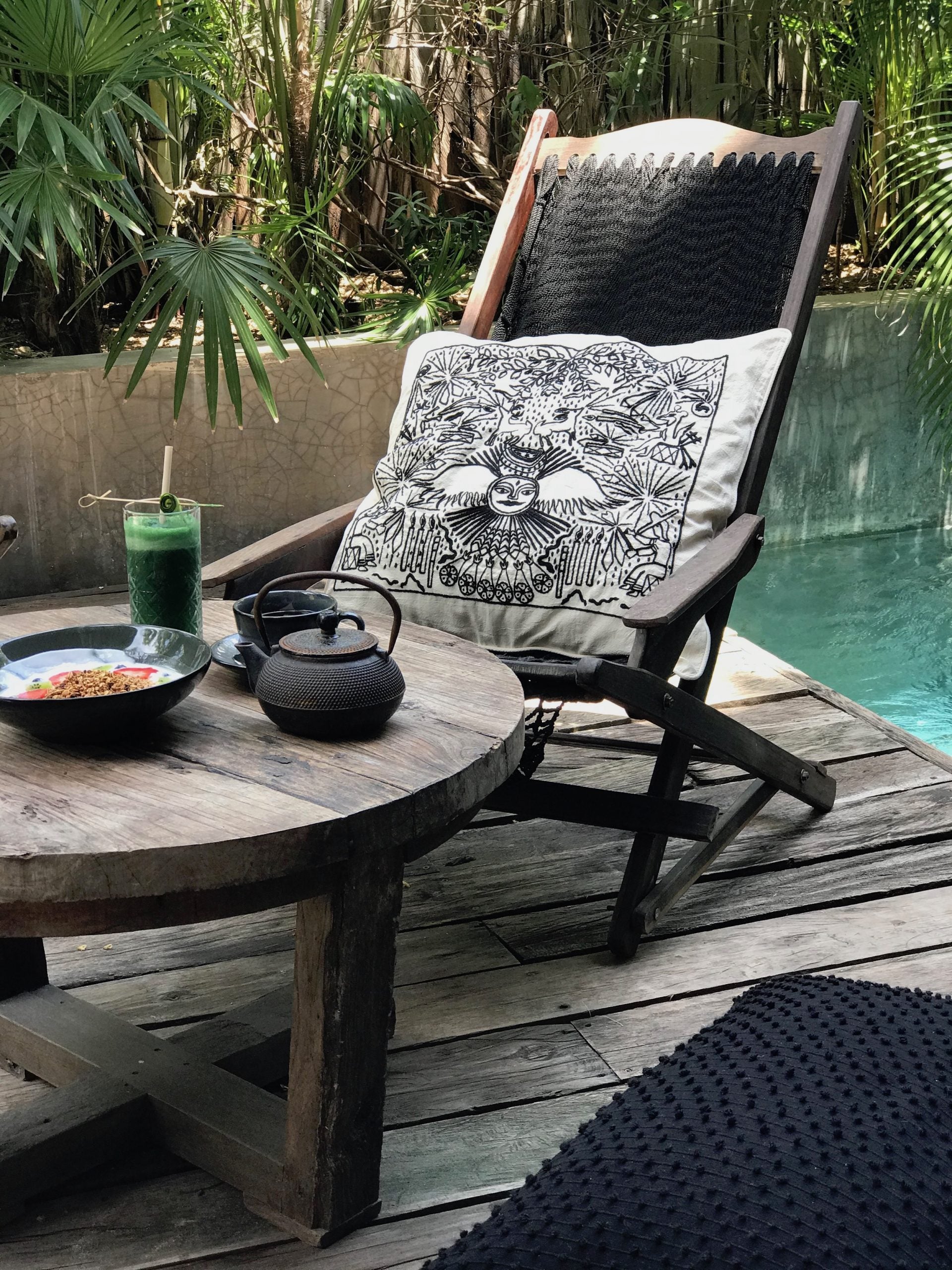 Linear Huichol Life Cushion