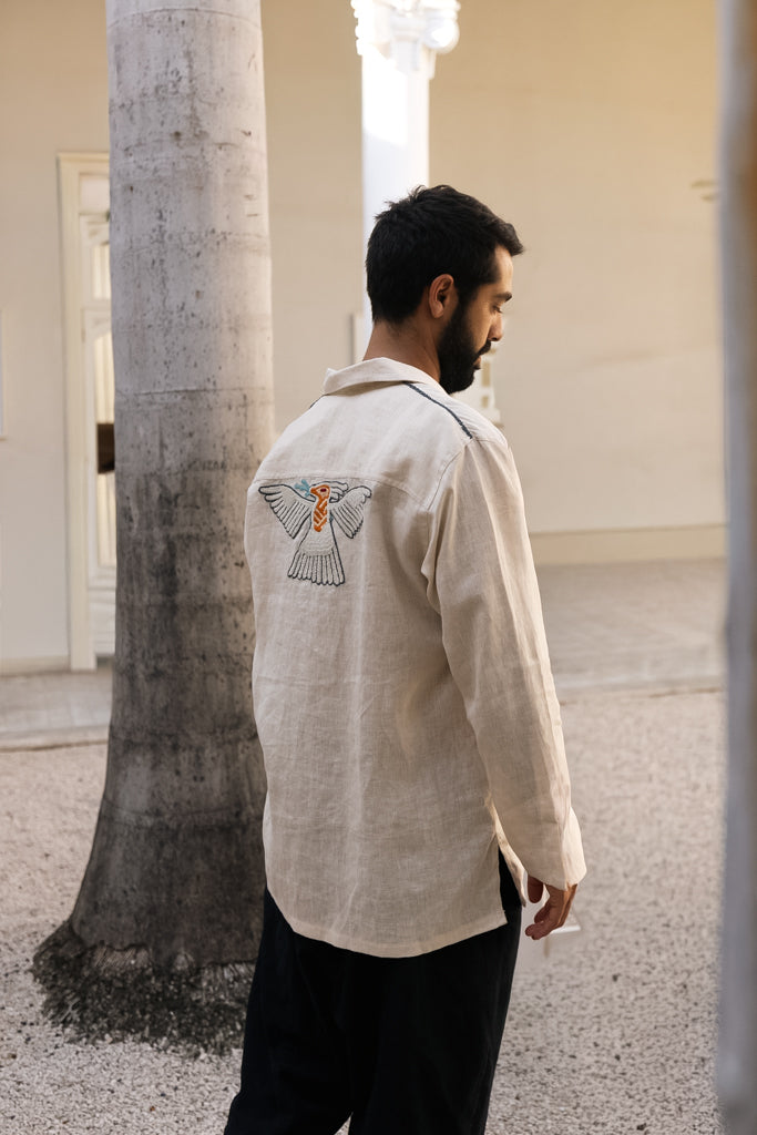 Camisa Huichol Aguila de La Troupe