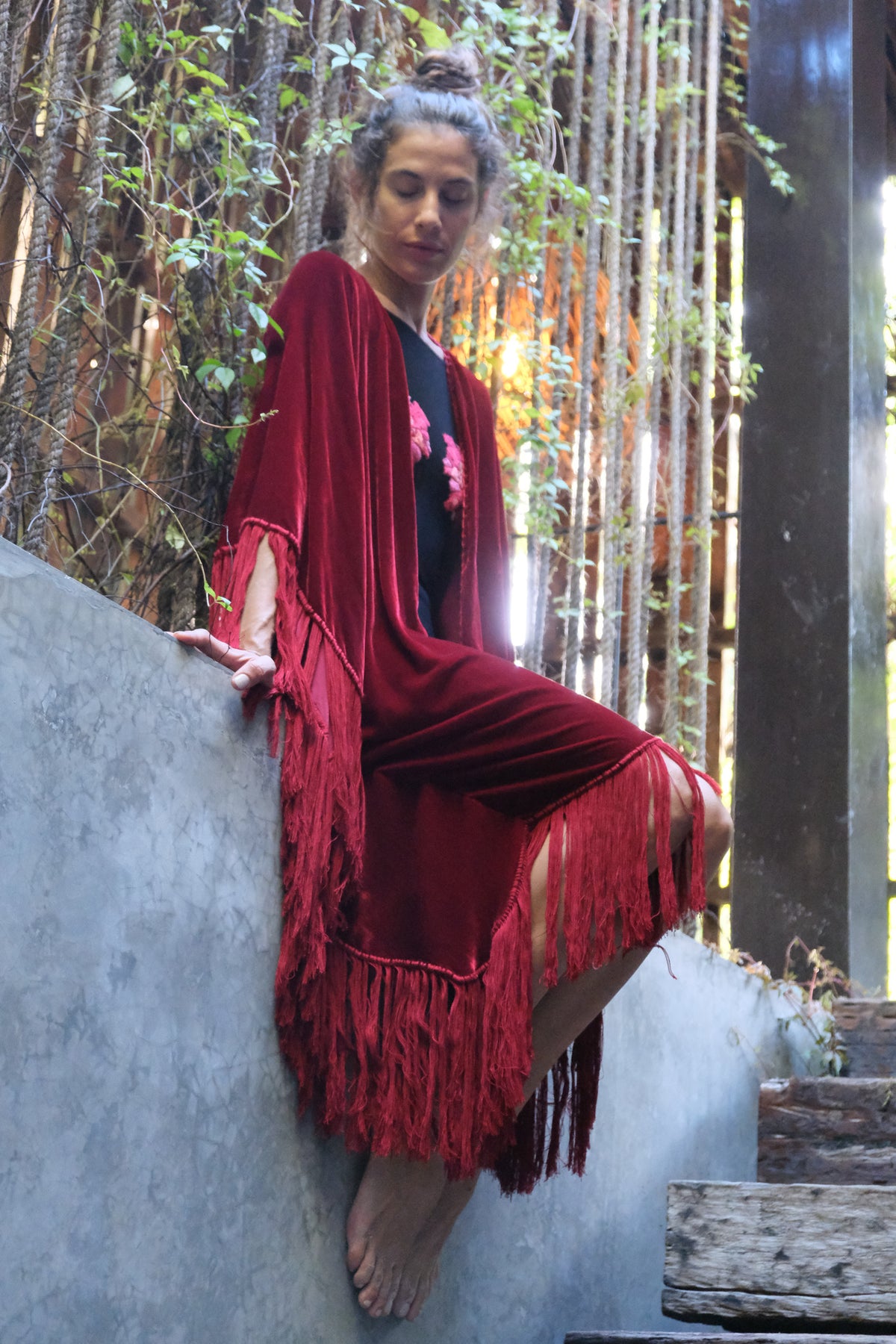 Kimono Copal en escarlata