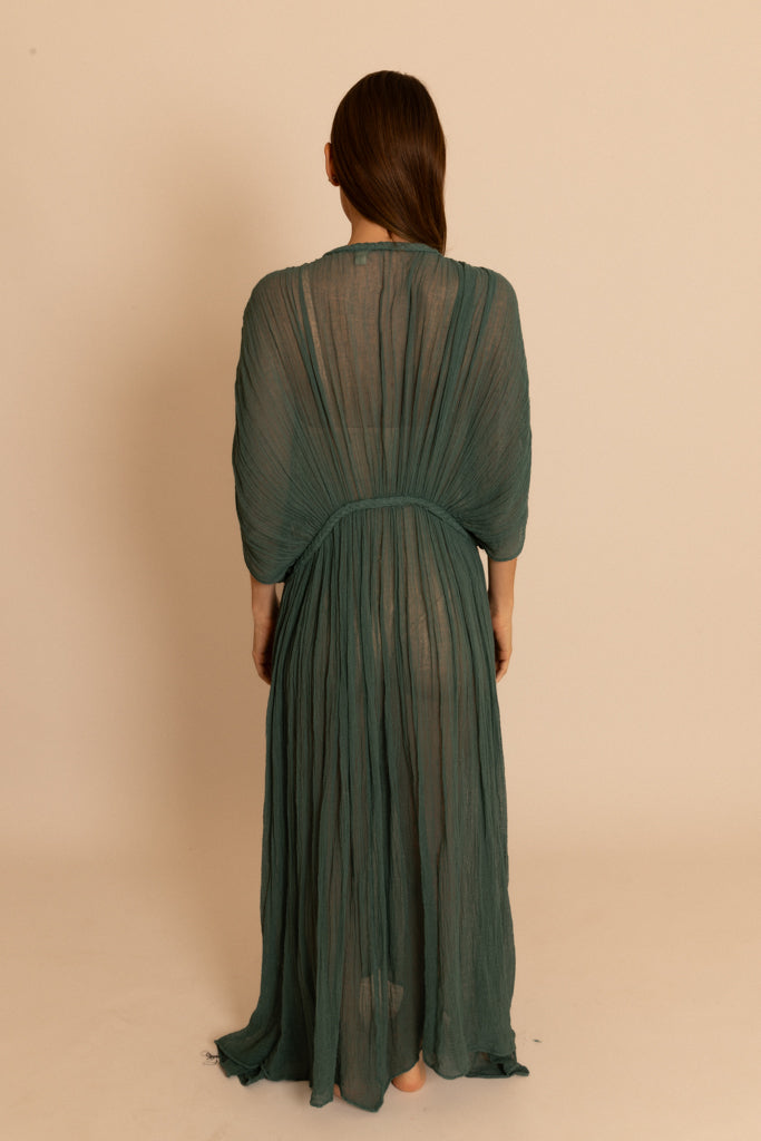 Kimono Trenza en verde