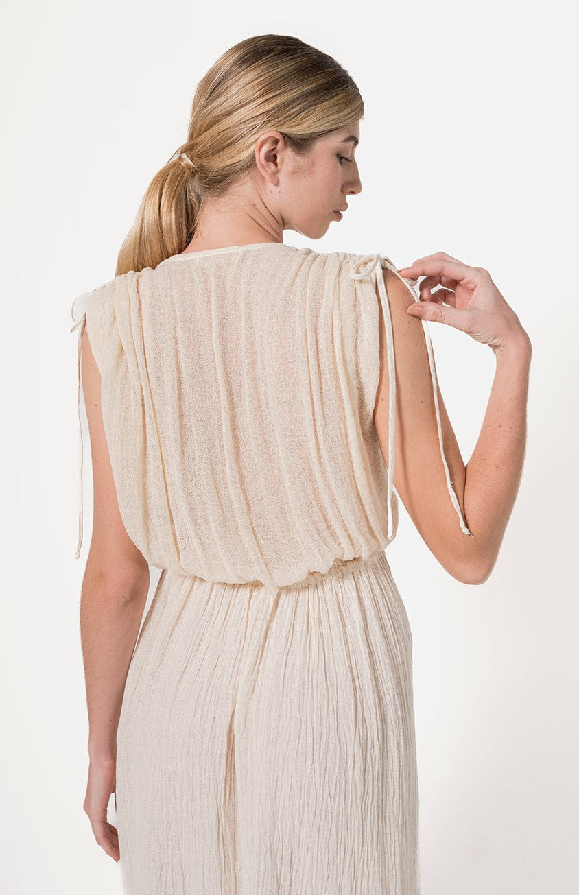 Vestido Luna en marfil