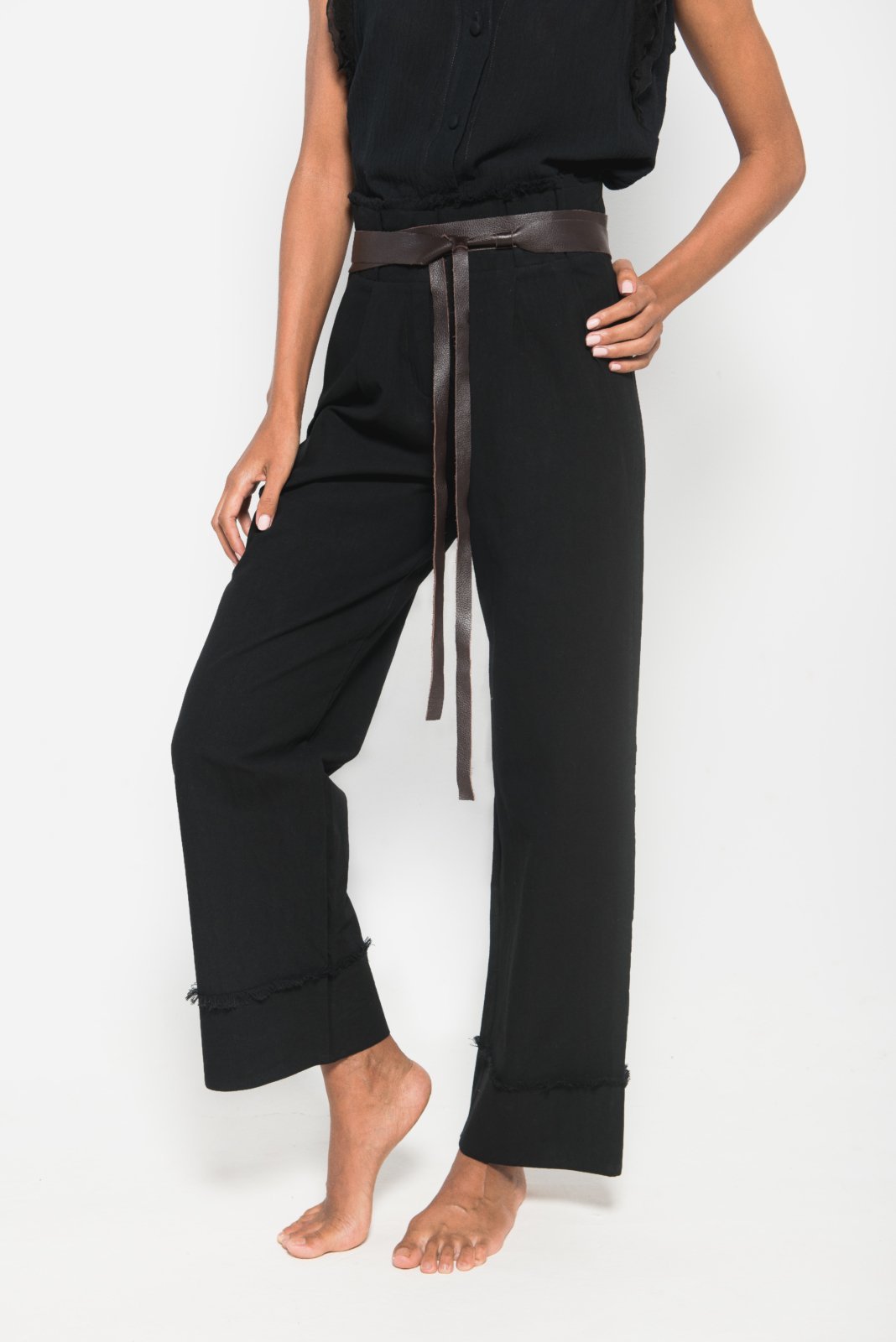 Cotton Ankle-Length Pants