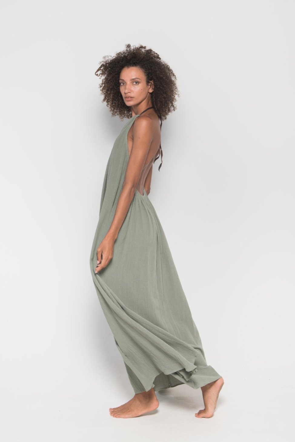 Gold Cotton Dress