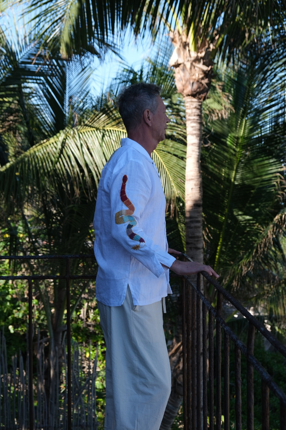 Camisa Huichol Serpiente