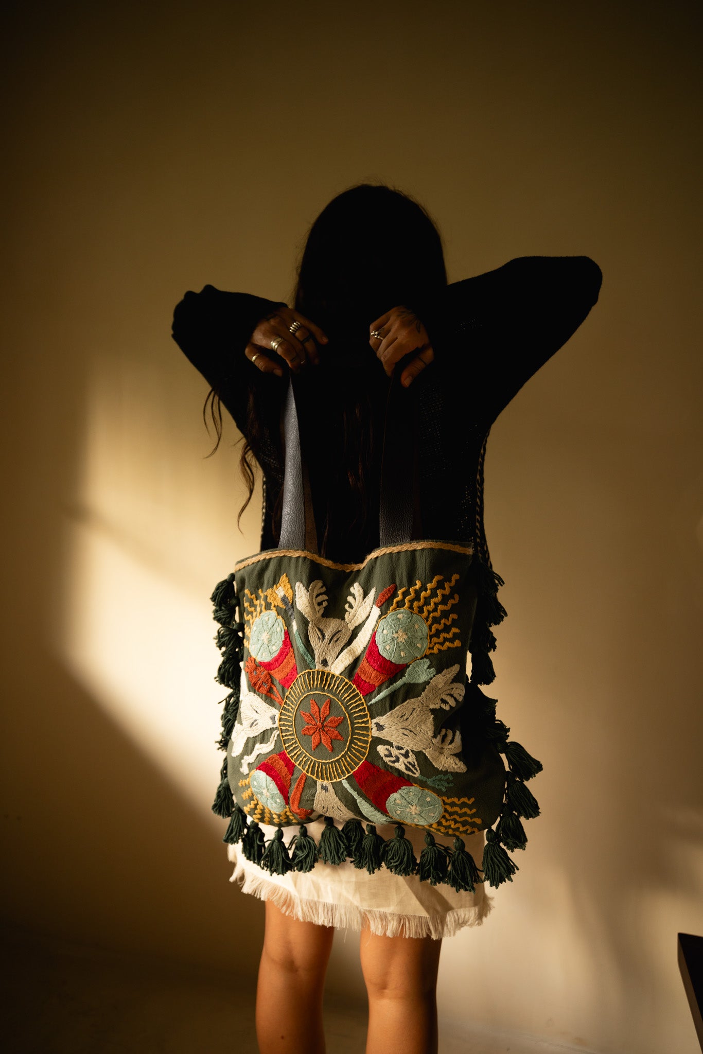 Bolsa Huichol Venado