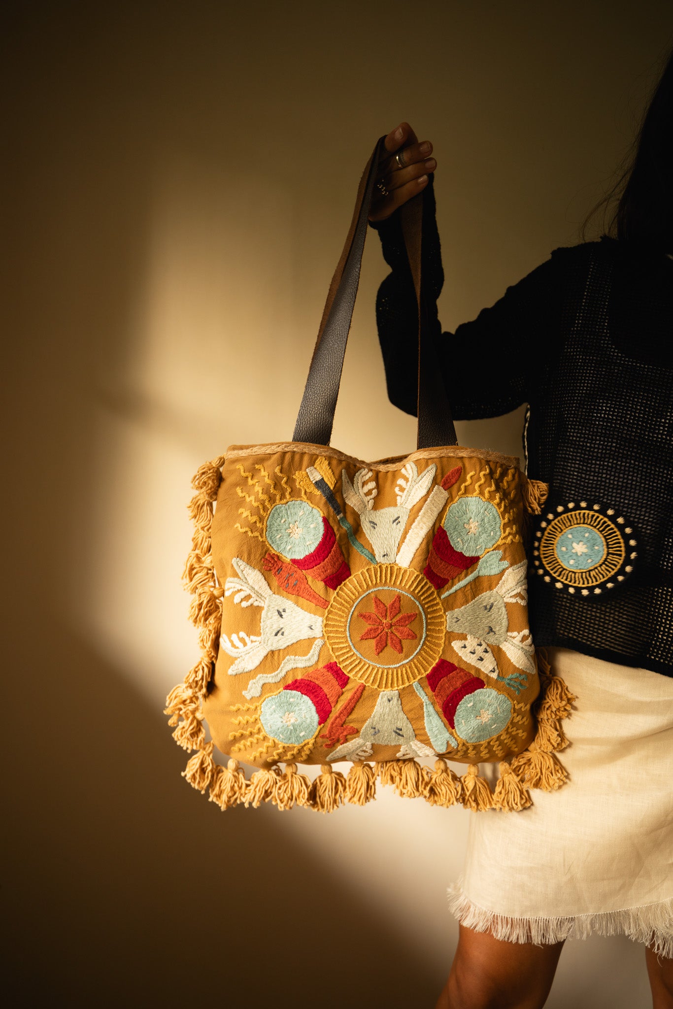 Bolsa Huichol Venado