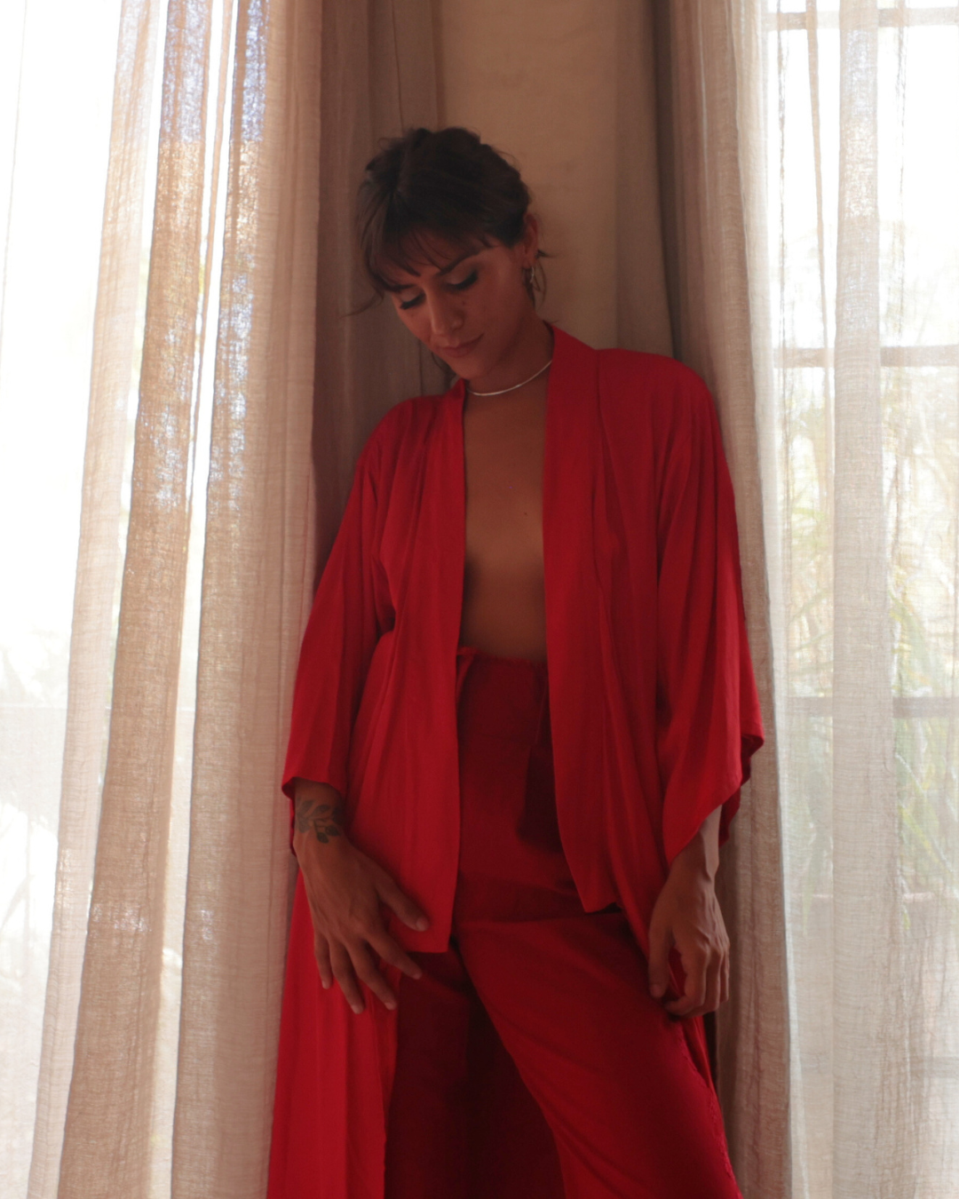 Pasion Silk Rayon Kimono