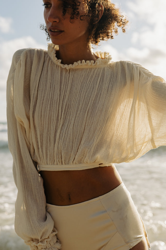 Marea Blouse - handcrafted resort wear