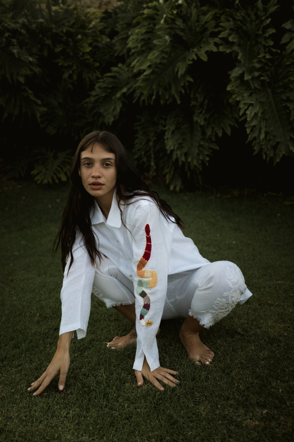 Camisa Huichol Serpiente de La Troupe