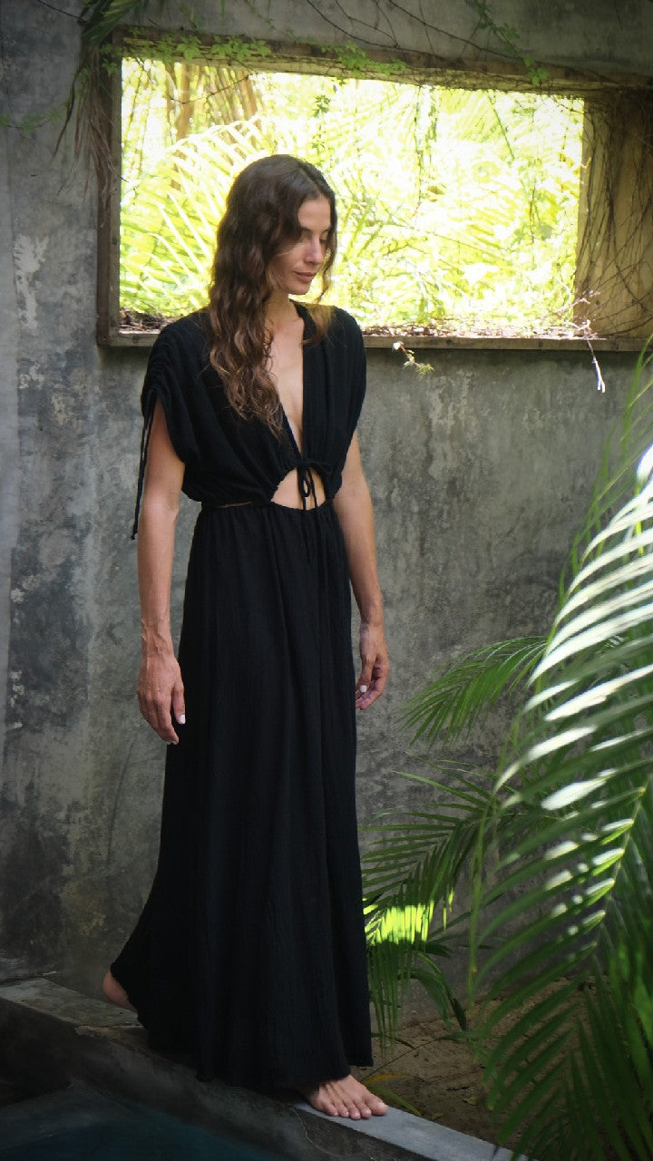 Vestido Luna en negro