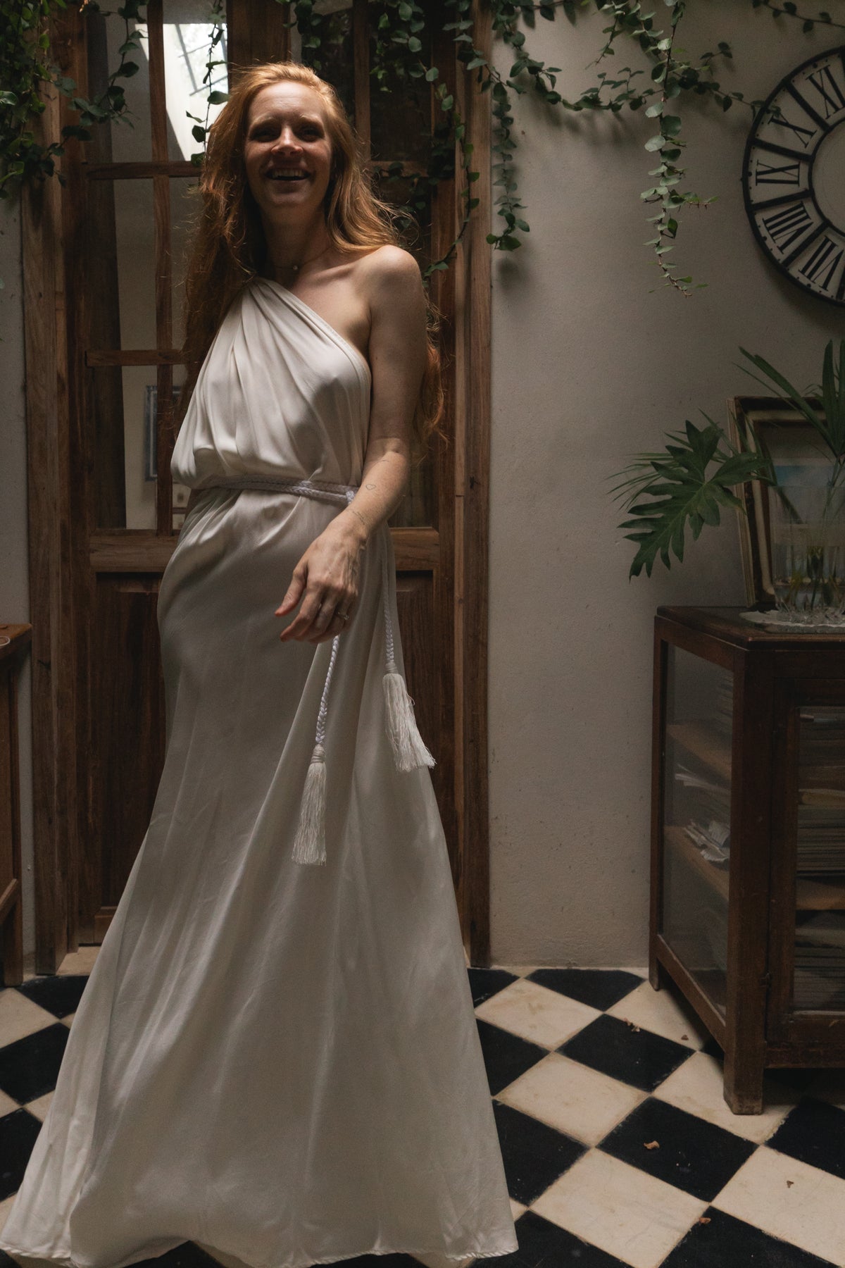 Vestido Nudo Silk Rayon de La Troupe