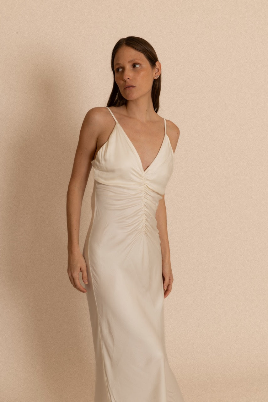 Vestido Rita Silk Rayon de La Troupe