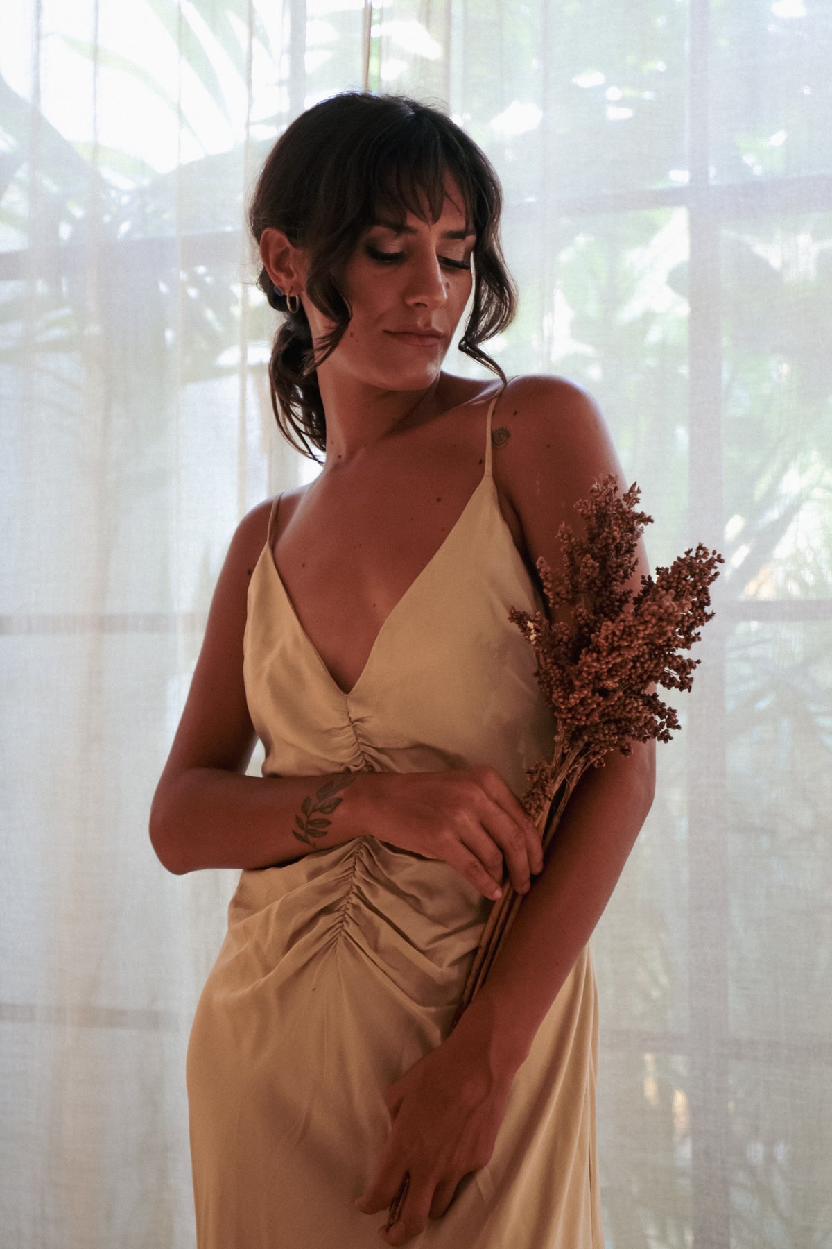 Vestido Rita Silk Rayon de La Troupe