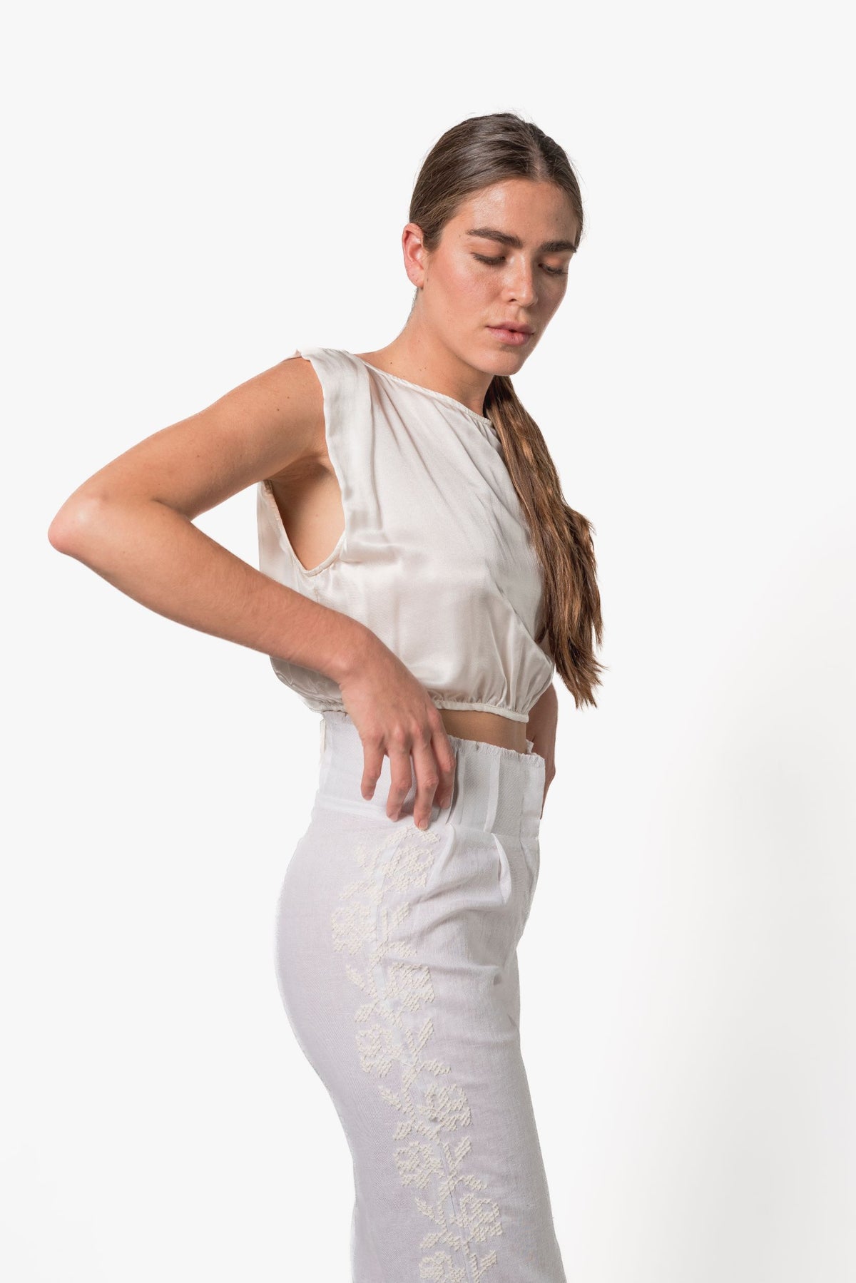 Orchid Linen Pants