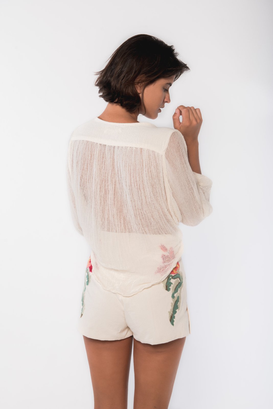 Camisa Luna en marfil
