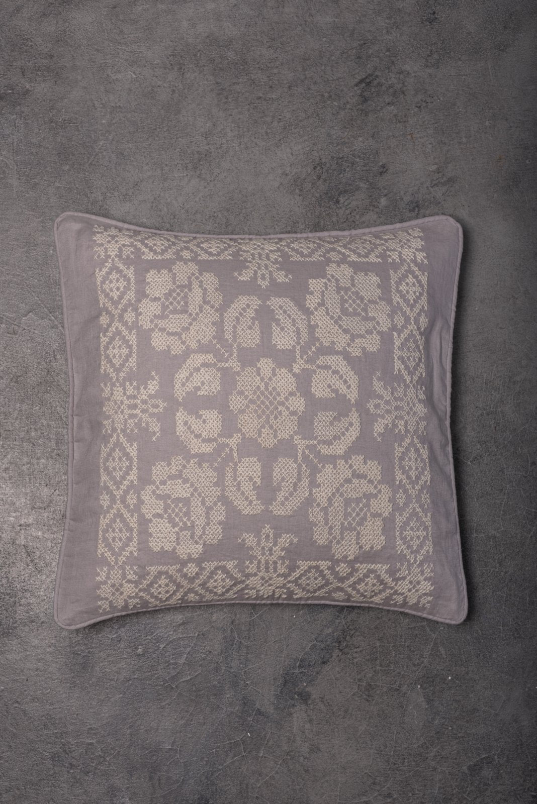 Cross Flowers Cushion