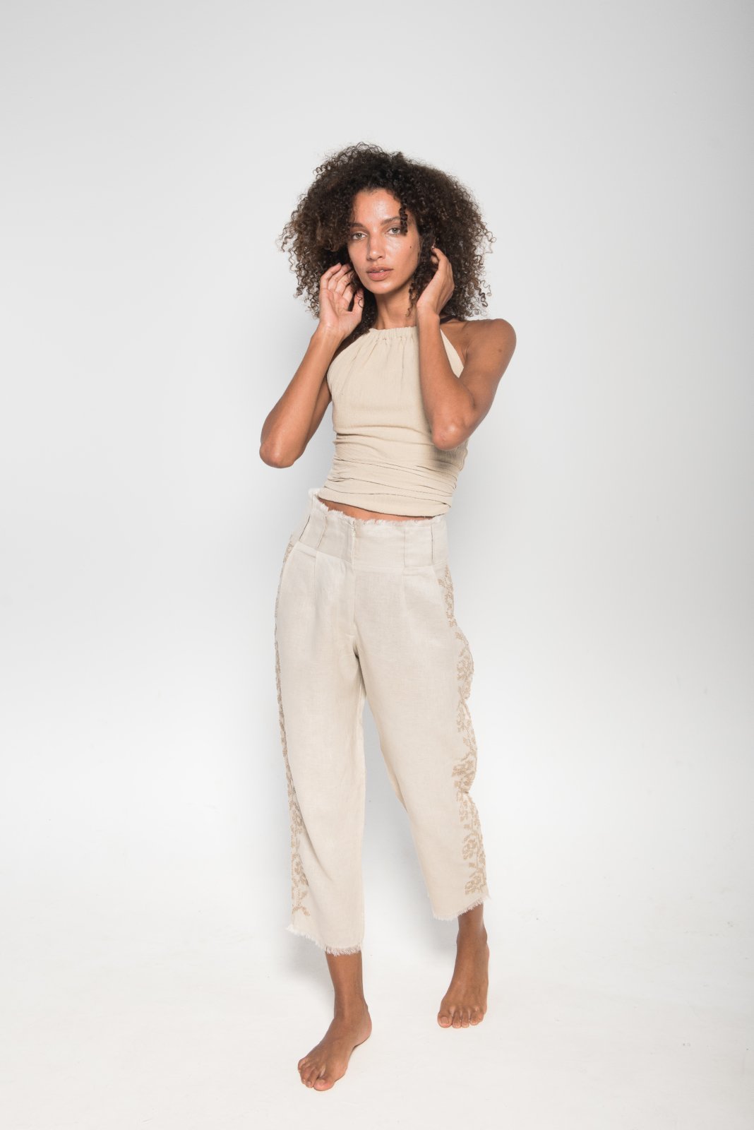 Orchid Linen Pants