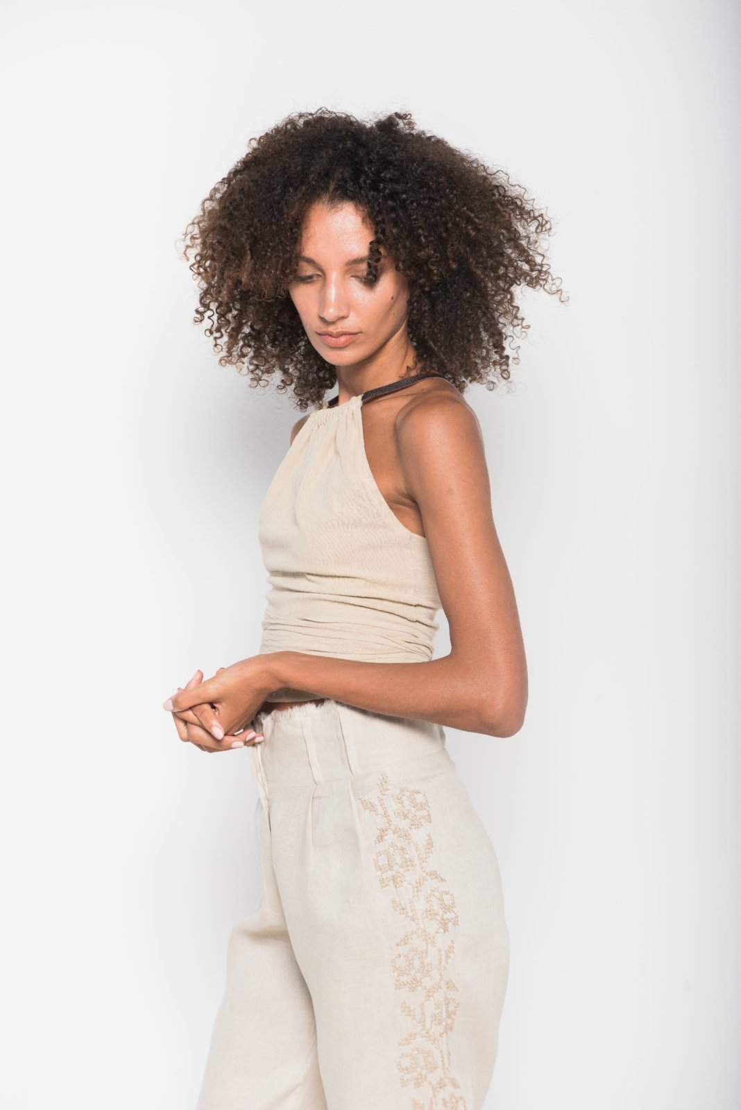 Orchid Linen Pants