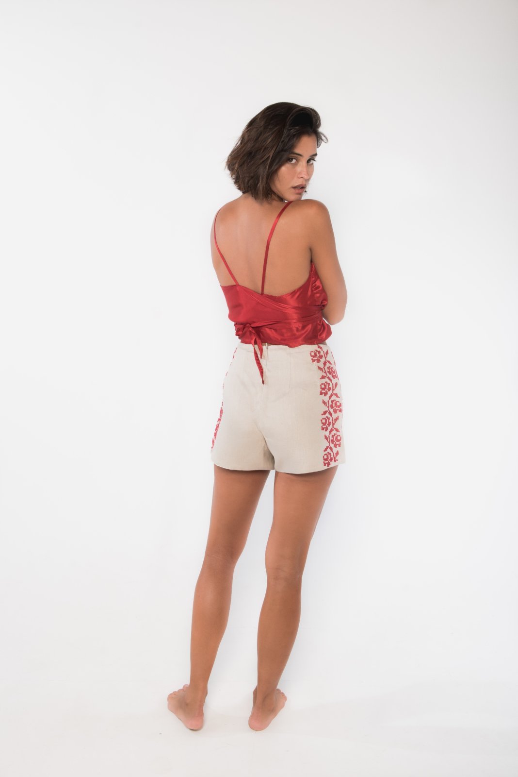 Linen Sandalwood Shorts
