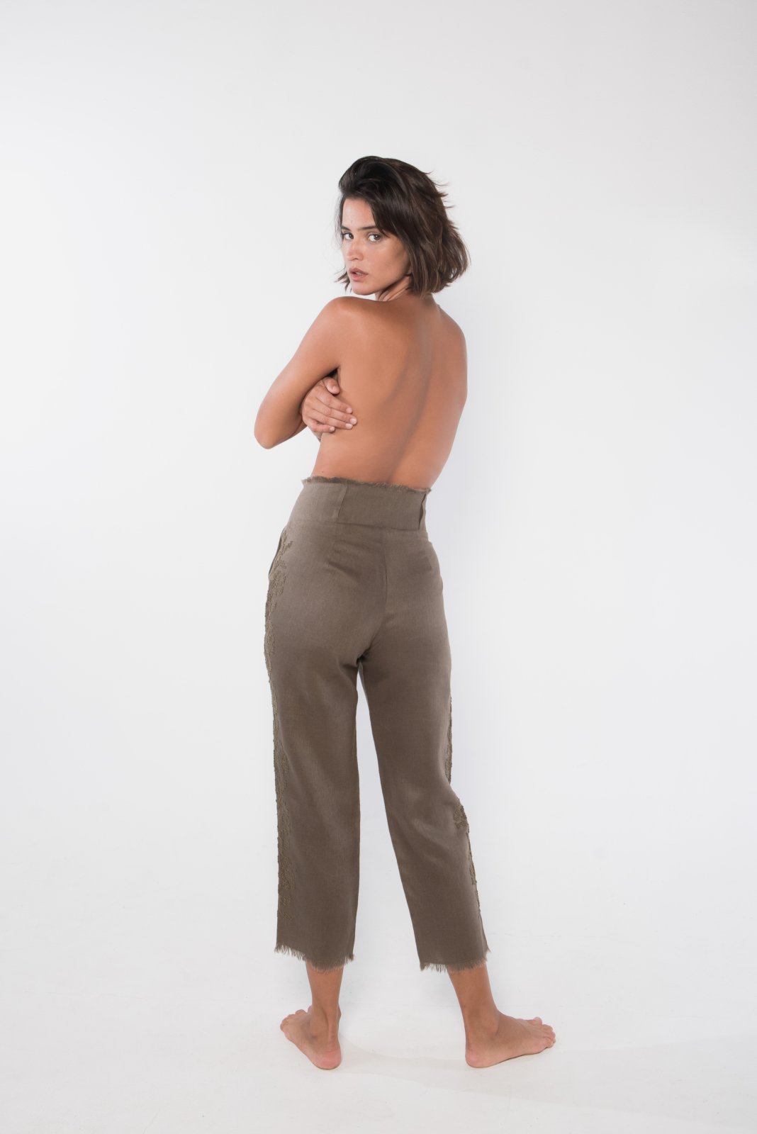 Orchid Linen Pants