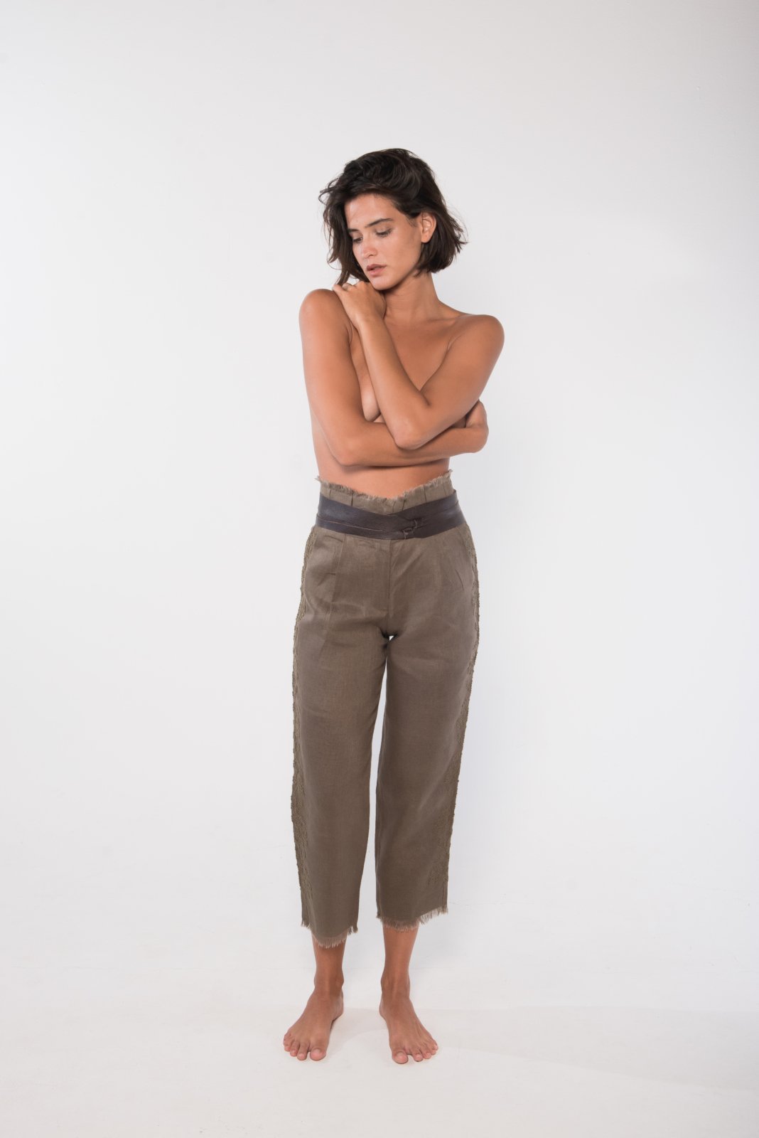 Orchid Linen Pants